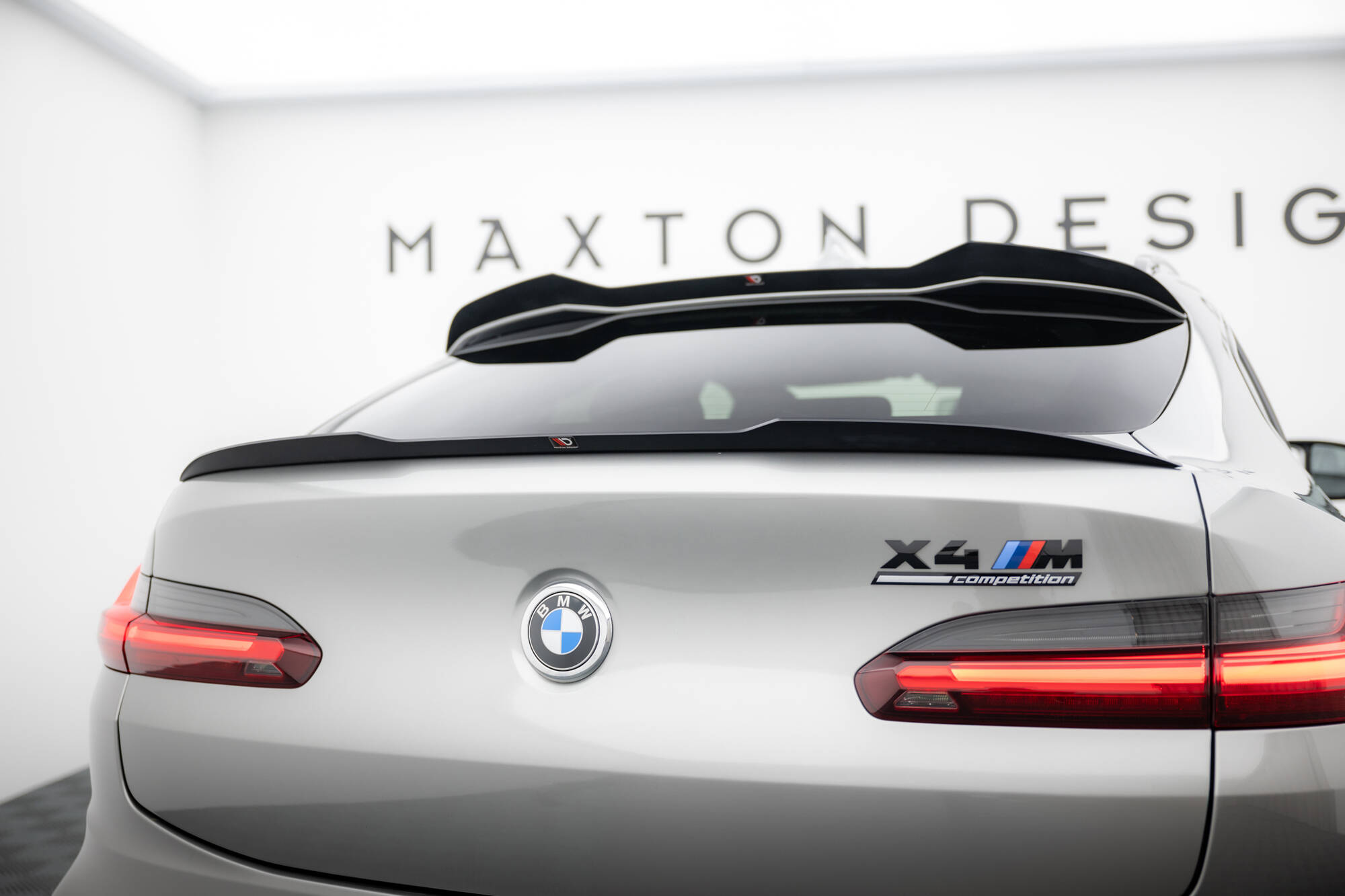 Spoiler CAP für Niedriger BMW X4 M-Paket G02 / X4 M F98 schwarz Hochglanz