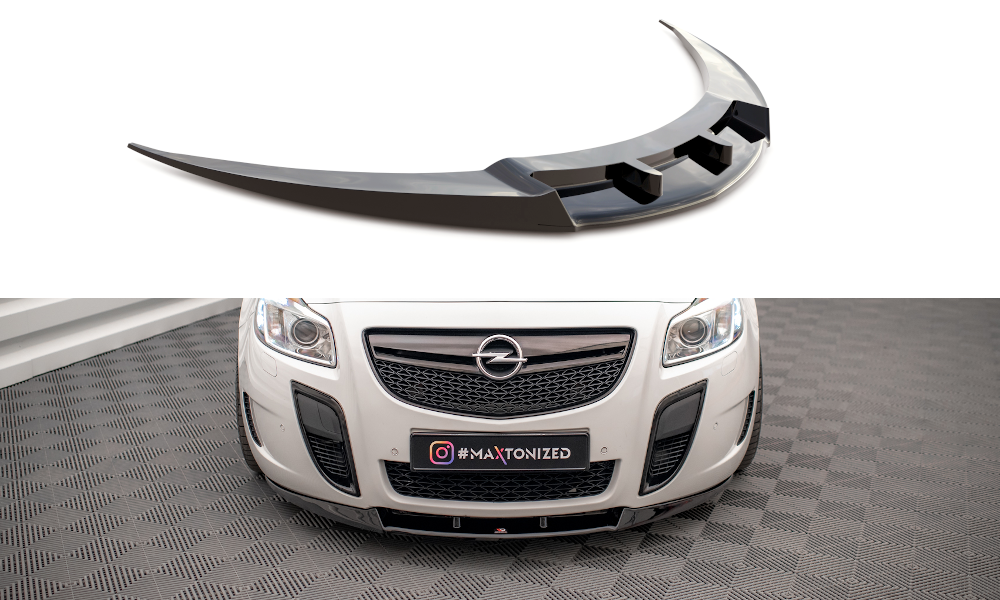Street+ Spoilerlippe Front Ansatz V.1 passend für Opel Insignia OPC Mk1 schwarz Hochglanz