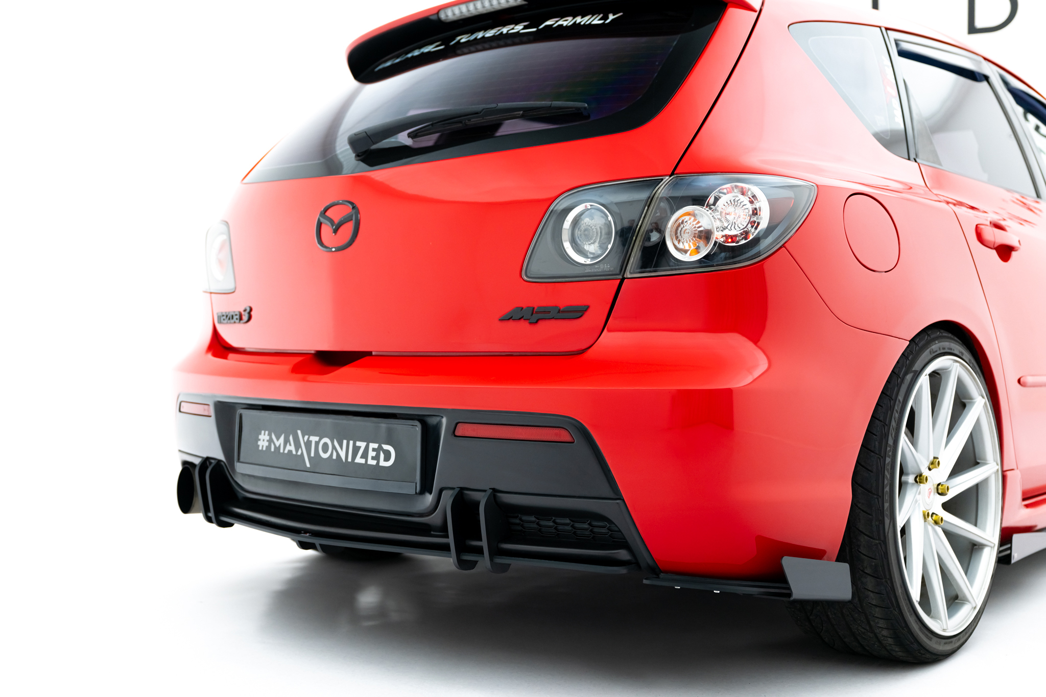 Street Pro Heckschürze Heck Ansatz Diffusor passend für Mazda 3 MPS Mk1 EU Version