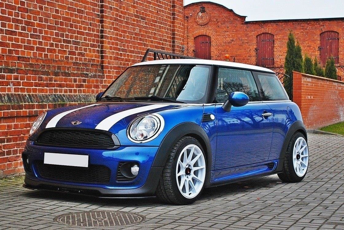 Street+ Seitenschweller Leisten V.1 passend für Mini Cooper R56 JCW schwarz Hochglanz