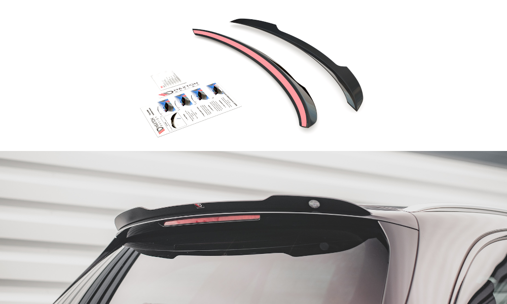 Heck Spoiler Aufsatz Abrisskante V.1 passend für Mercedes E Kombi S213 schwarz Hochglanz