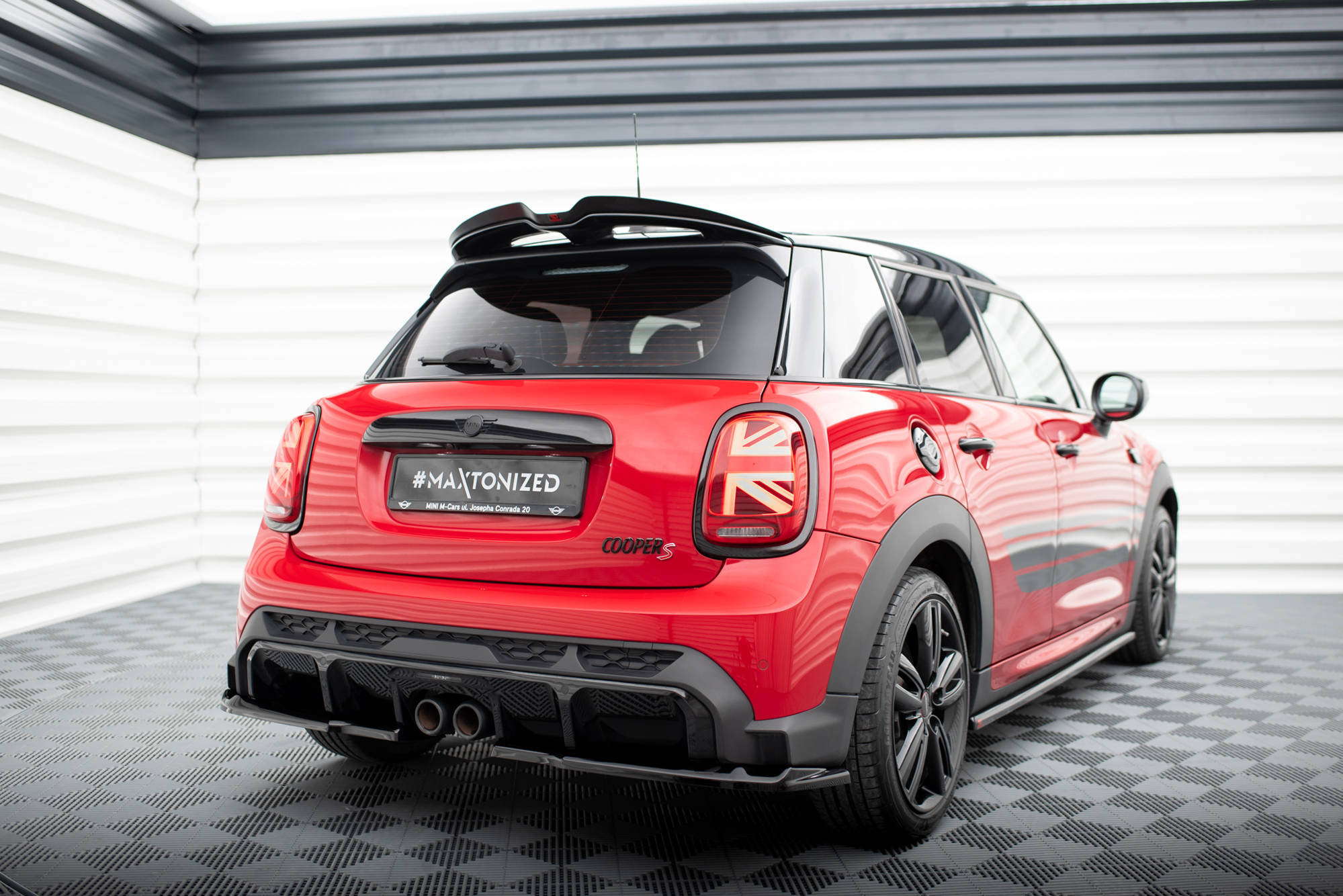 Heck Spoiler Aufsatz Abrisskante V.2 passend für Mini Cooper S John Cooper Works F56 / F56 FL schwarz Hochglanz