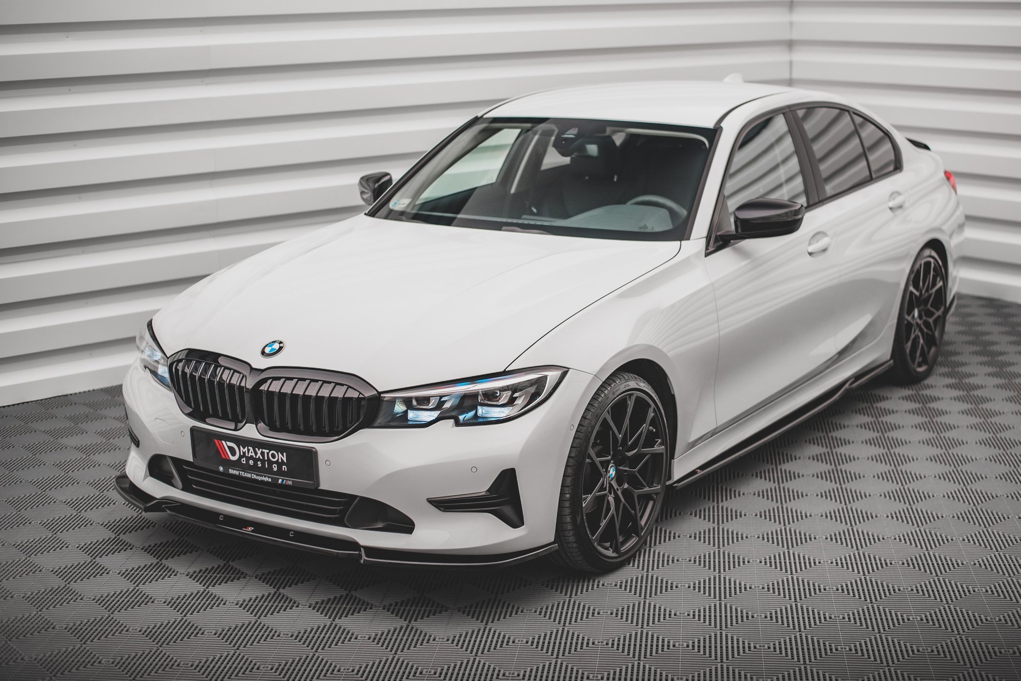 Street+ Spoilerlippe Front Ansatz V.1 passend für BMW 3er G20 / G21 schwarz Hochglanz