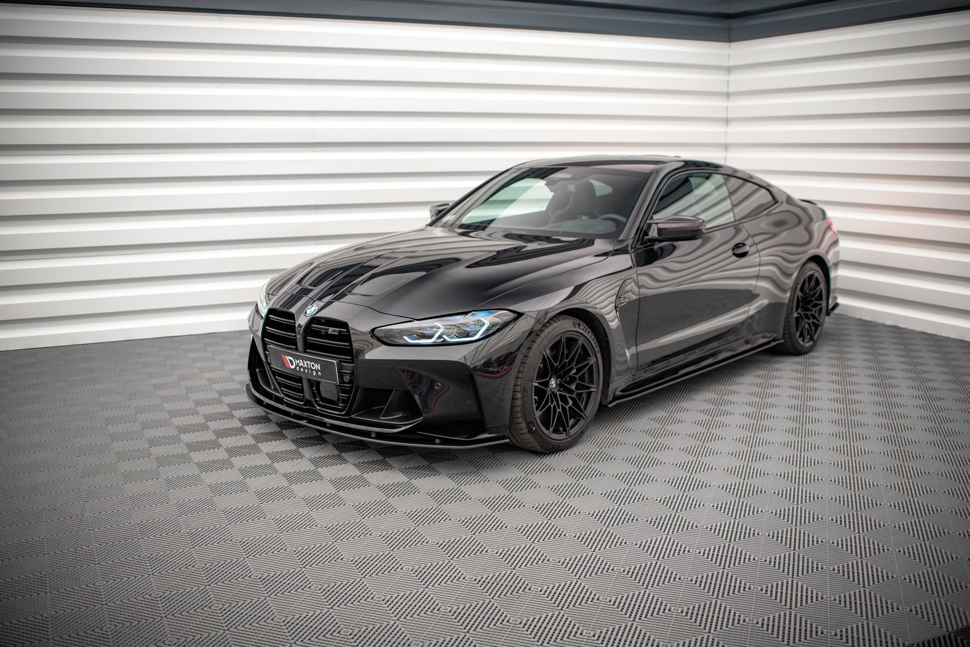 Street Pro Seitenschweller Leisten passend für BMW M4 G82 rot