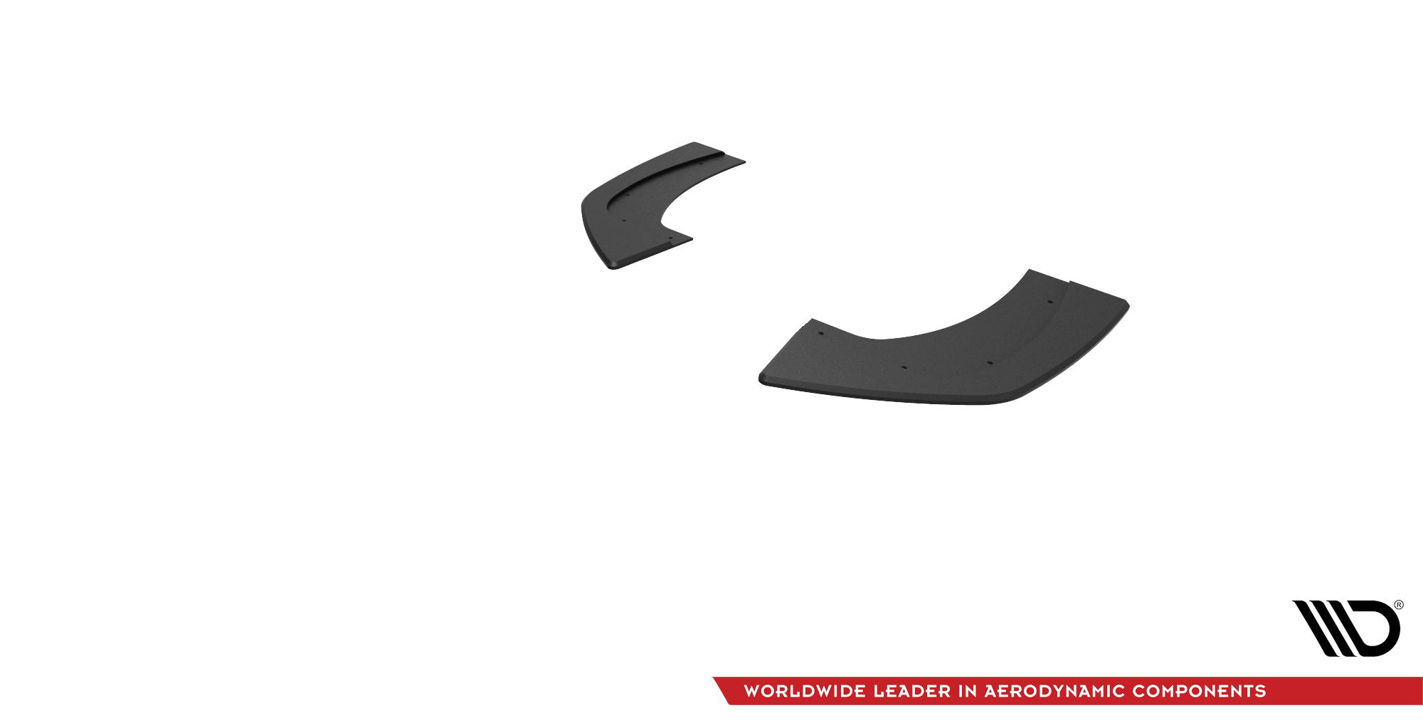 Street Pro Heck Ansatz Flaps passend für Hyundai I30 N Fastback Mk3 rot