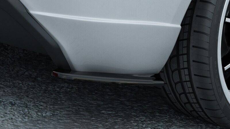Heck Ansatz Flaps Diffusor für FORD FIESTA MK7 ST / STLINE / ZETEC S schwarz Hochglanz