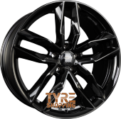 2DRV by WHEELWORLD WH40 Schwarz Glänzend Lackiert (SW+) Einteilig 20 Zoll