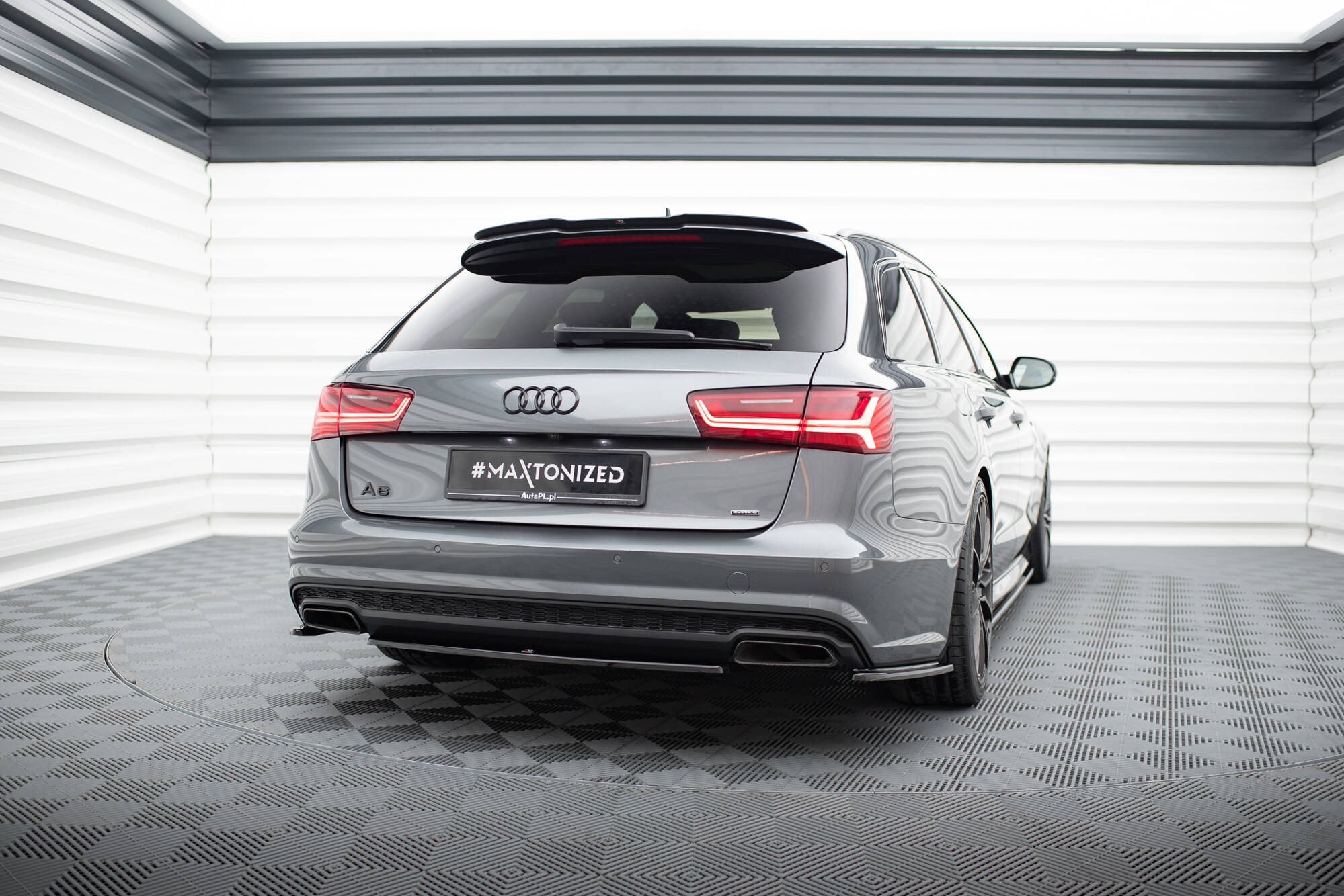 Heckansatz Audi A6 / A6 C7 S-line/ S6 C7 Facelift schwarz Hochglanz