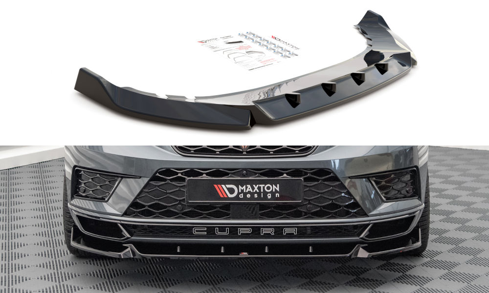 Frontlippe V.1 passend für CUPRA Ateca Mk1 schwarz Hochglanz