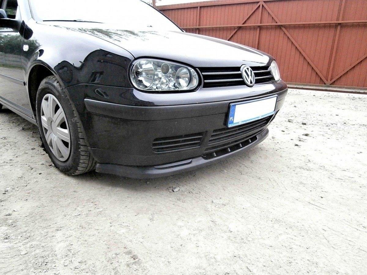 Street+ Spoilerlippe Front Ansatz passend für VW Golf 4 schwarz Hochglanz