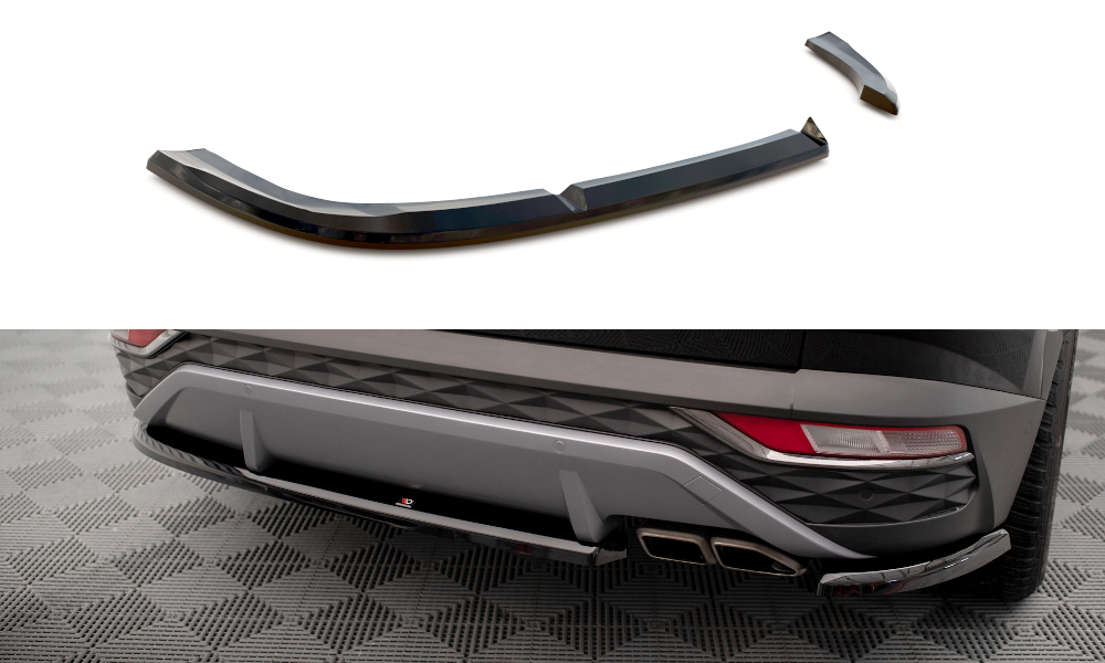 Street+ Heck Ansatz Flaps passend für Hyundai Tucson Mk4 schwarz Hochglanz
