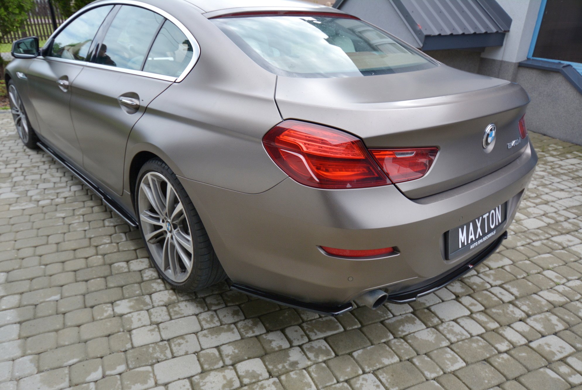 Heckansatz BMW 6er Gran Coupe F06 schwarz Hochglanz