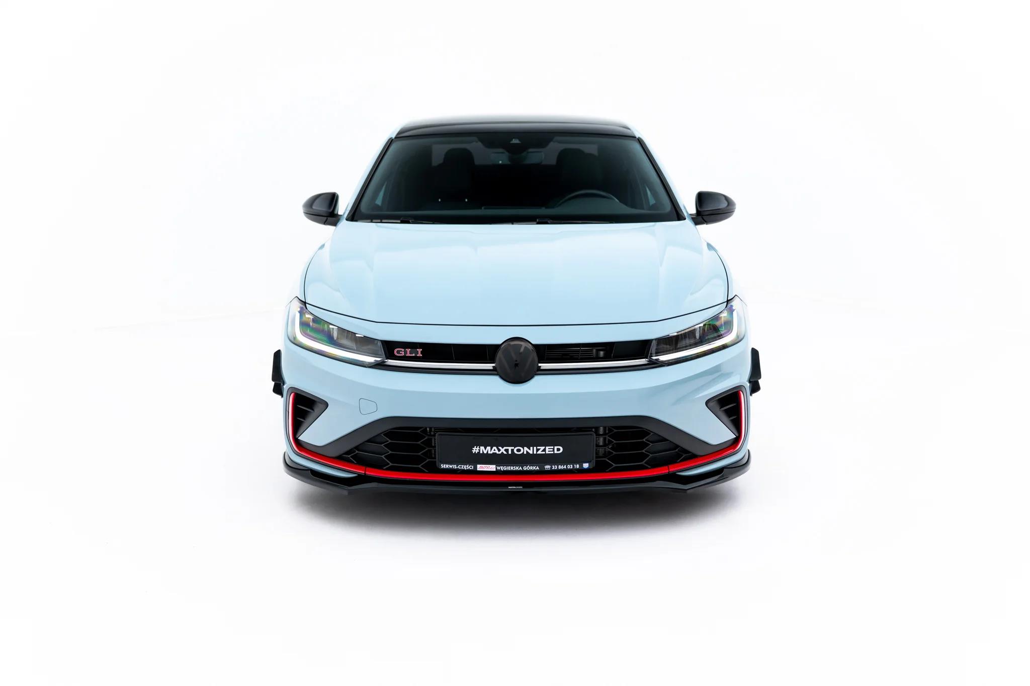 Frontlippe V.2 passend für VW Jetta GLI Mk7 Facelift 2 schwarz Hochglanz