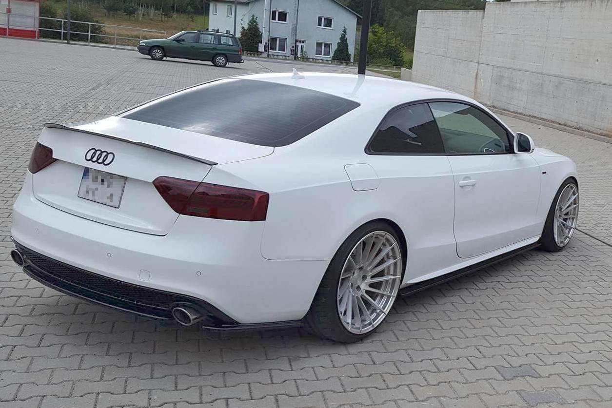 Heckansatz Audi A5 S-Line 8T Facelift schwarz Hochglanz