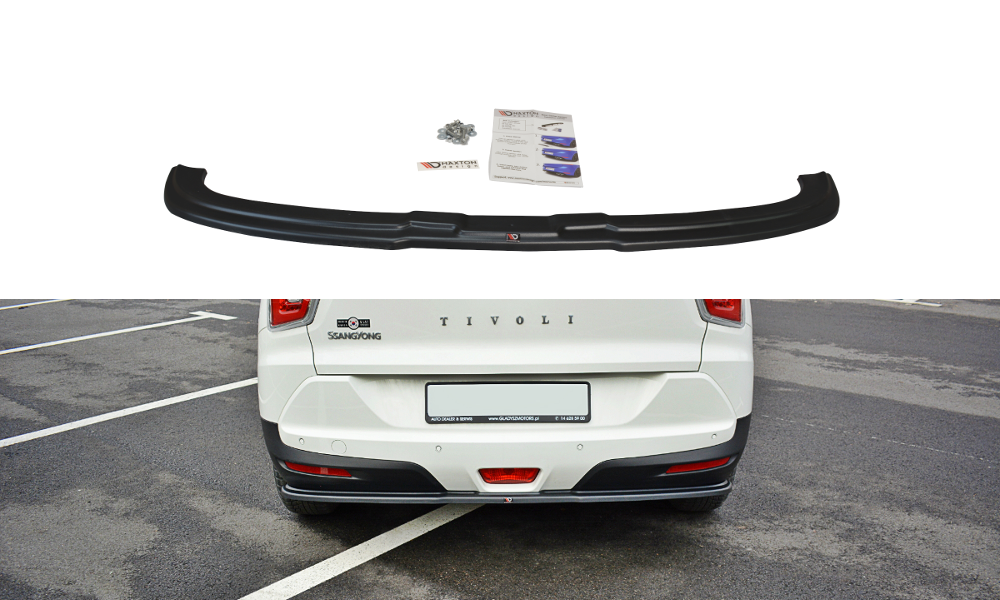 Diffusor Heckansatz passend für SSANGYONG TIVOLI schwarz Hochglanz