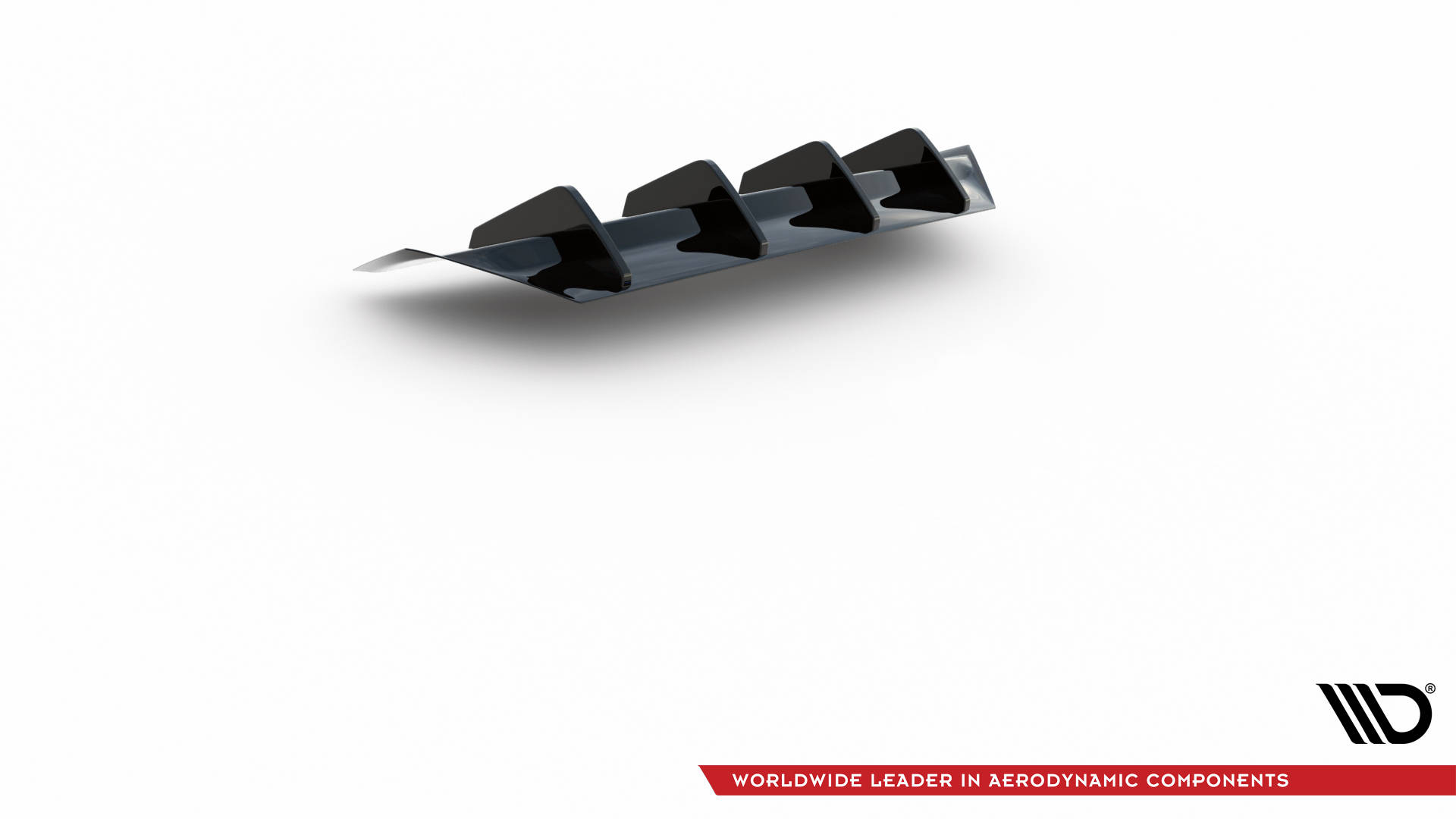 Street+ Heck Ansatz Diffusor passend für Audi A4 B9 FL schwarz Hochglanz