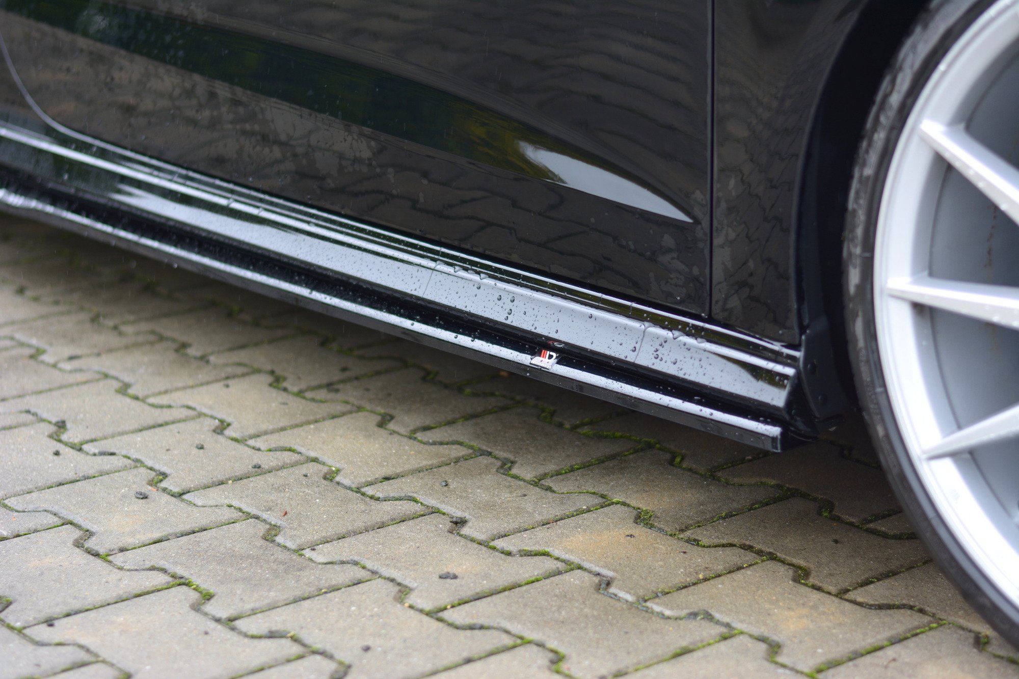 Seitenschweller Ansatz für Audi S3/A3 S-Line Hatchback 8V/8V Facelift schwarz Hochglanz