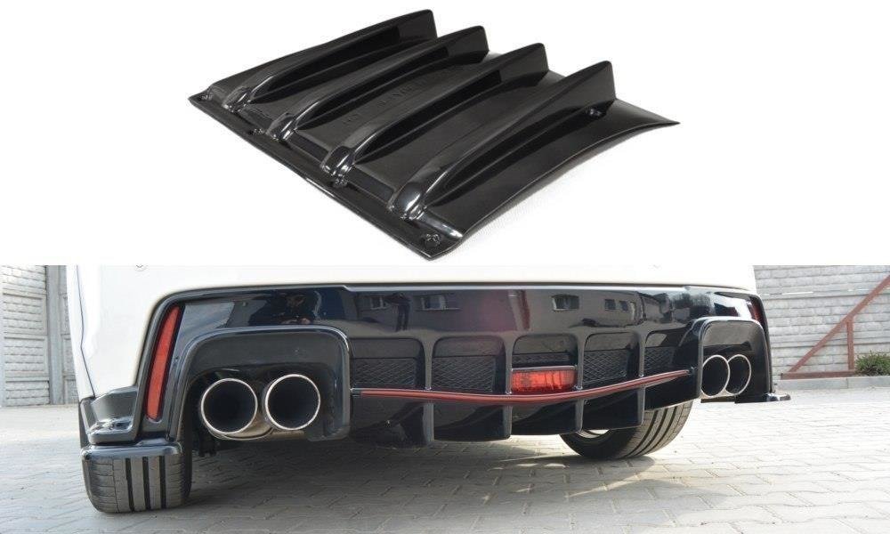 Street+ Heck Ansatz Diffusor passend für Honda Civic IX TYPE R schwarz Hochglanz