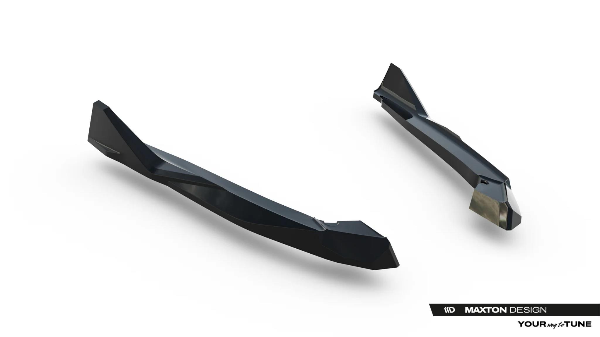 Diffusor Flaps V.2 passend für BMW M5 F90 / F90 Facelift schwarz Hochglanz