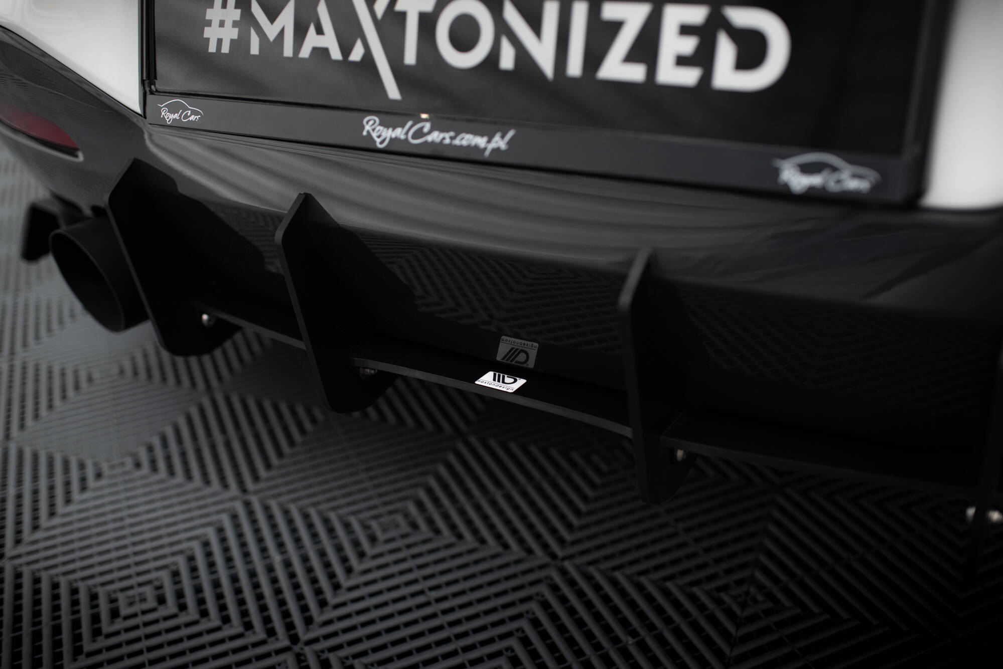 BMW 1er F20/F21 M-POWER FACELIFT - Diffusor Heck Ansatz für Heckschürze V.1 für