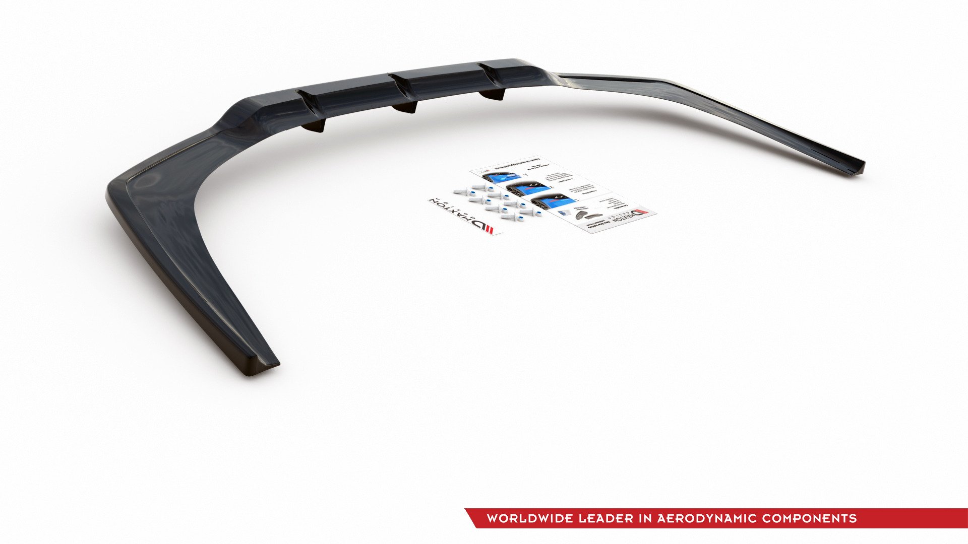 Mittlerer Cup Diffusor DTM Look Heck Ansatz für BMW 8 Coupe M-Paket G15 schwarz Hochglanz