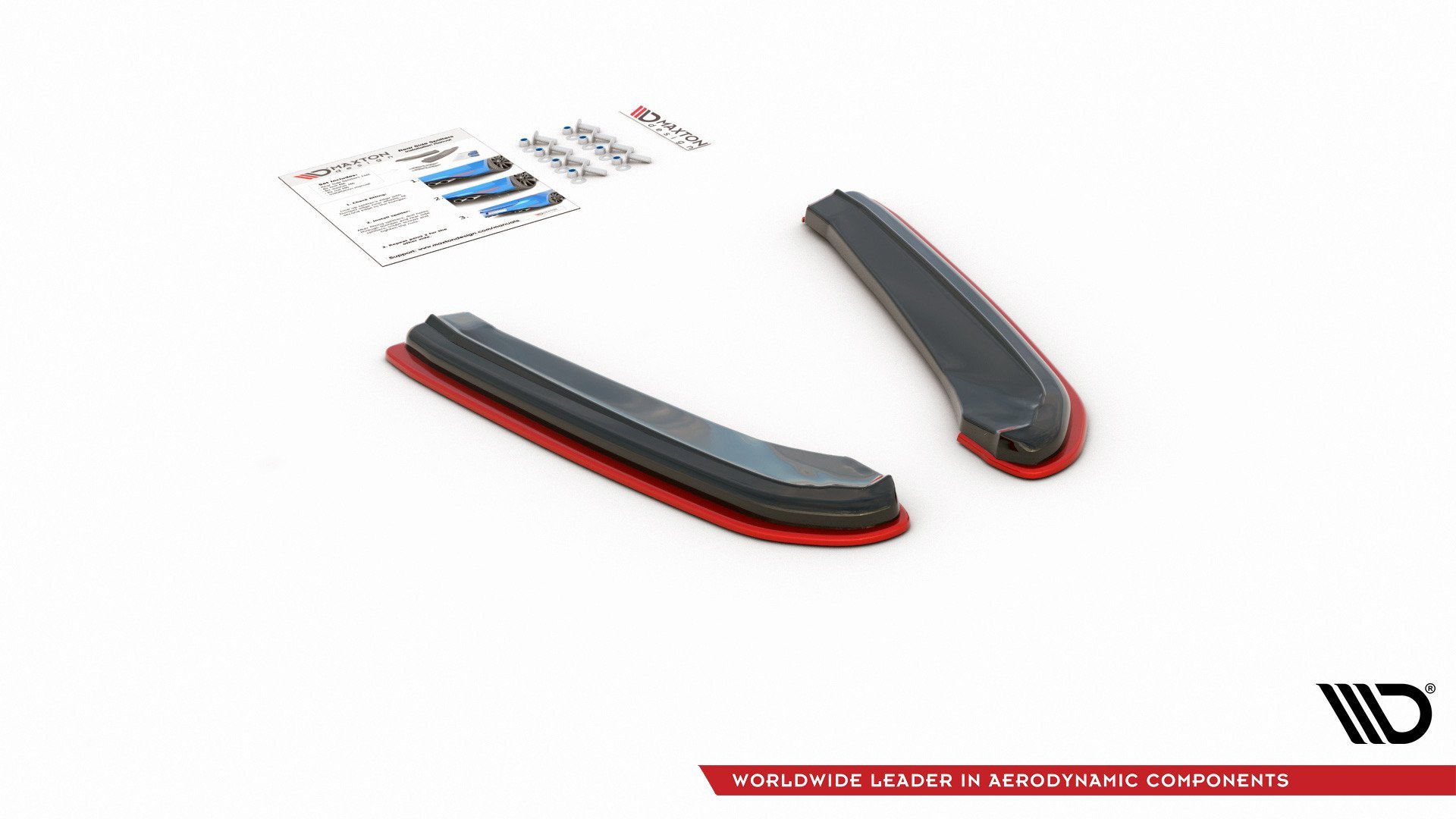 Heck Ansatz Flaps Diffusor passend für V.2 Seat Leon Mk3 Cupra ST Facelift schwarz Hochglanz