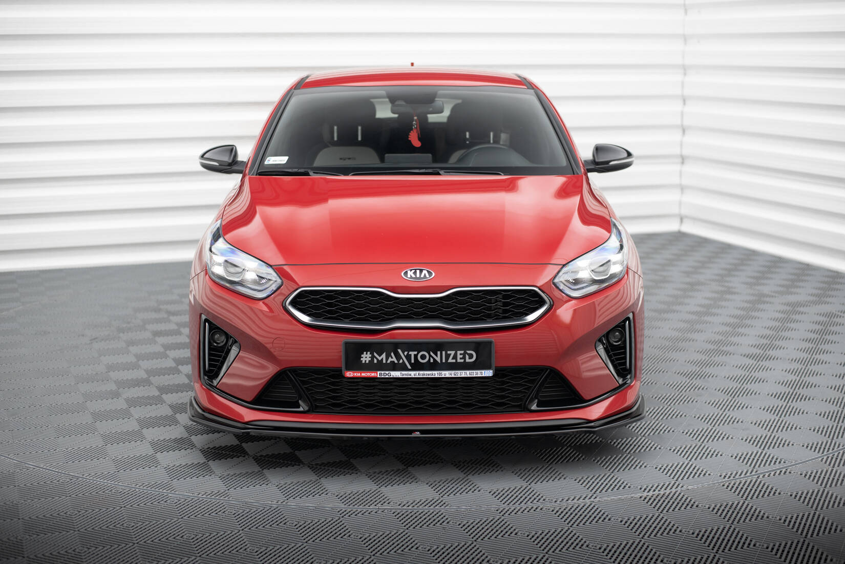 Front Ansatz V.1 für Kia Ceed GT / GT-Line Mk3 / Proceed Mk1 schwarz Hochglanz