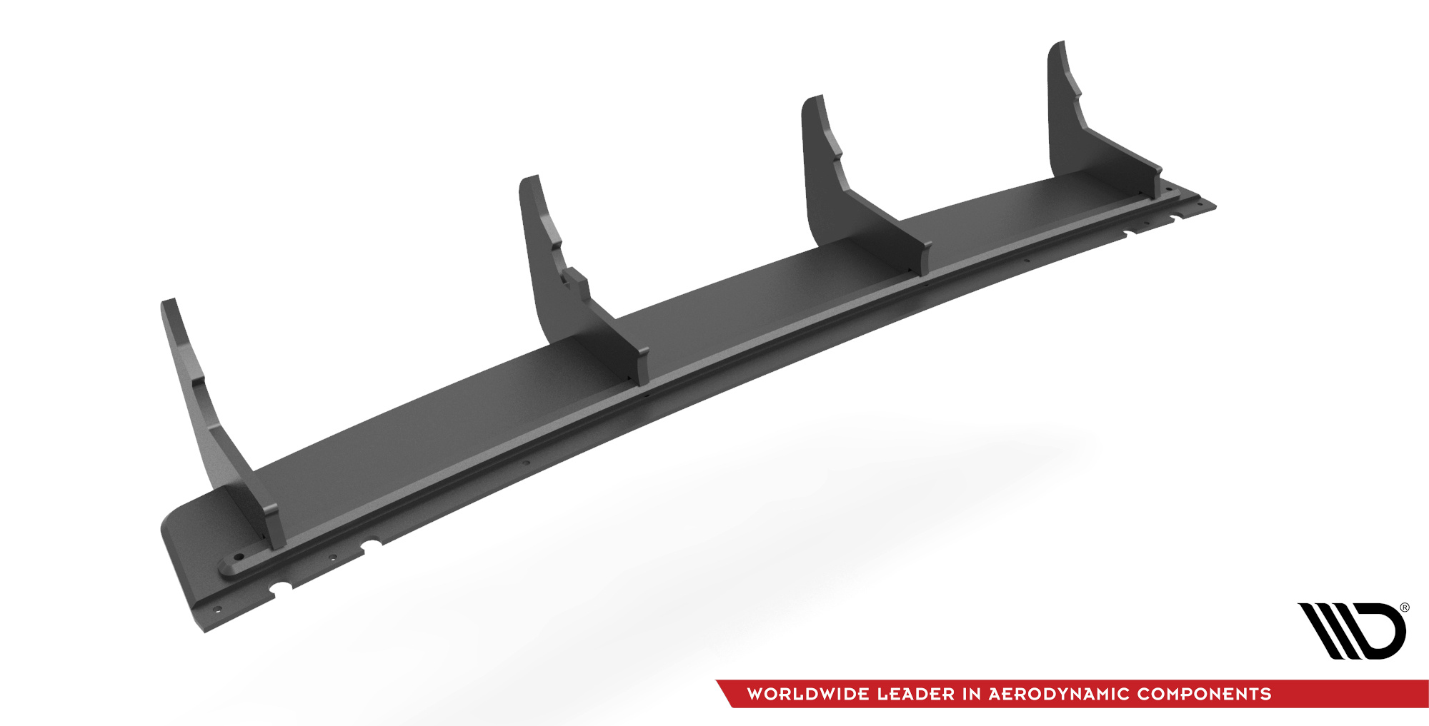 Street Pro Heckschürze Heck Ansatz Diffusor passend für VW Touareg R-Line Mk3 rot