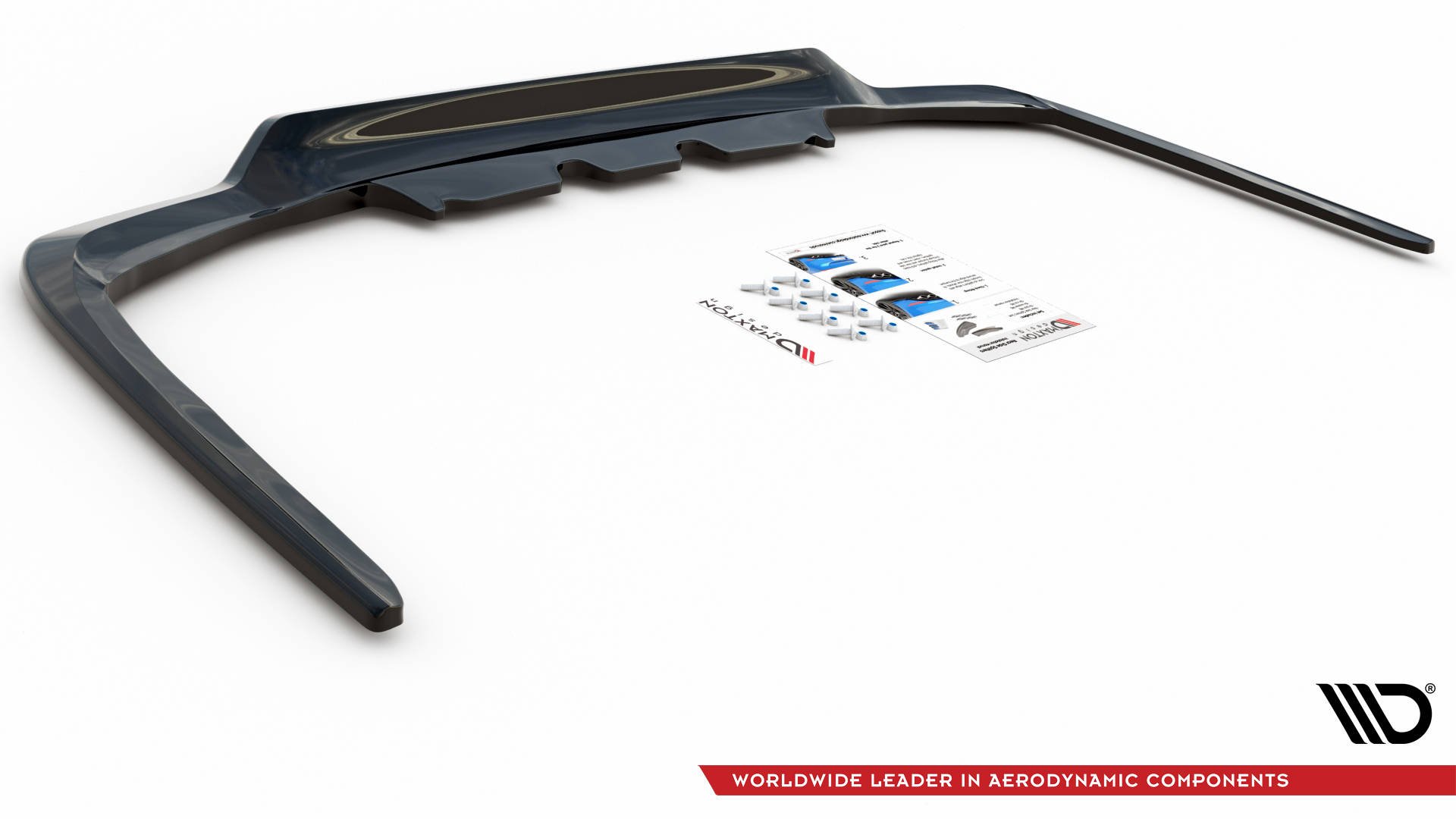 Heckansatz Lexus LS Mk4 Facelift schwarz Hochglanz