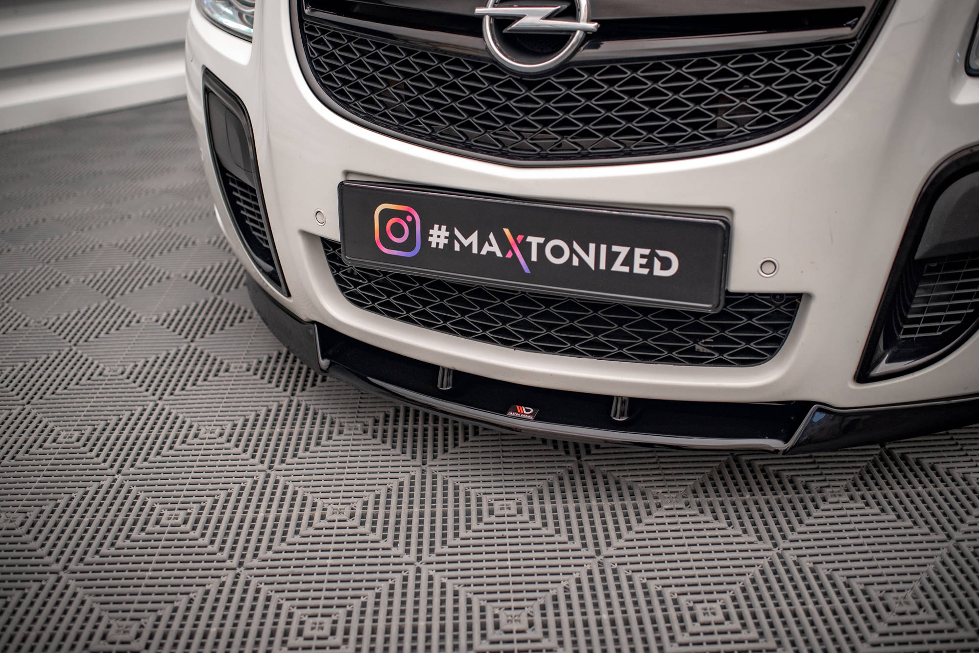 Street+ Spoilerlippe Front Ansatz V.1 passend für Opel Insignia OPC Mk1 schwarz Hochglanz
