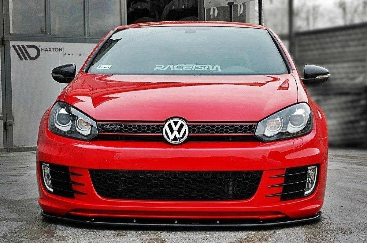 Front Ansatz für VER.2 VW GOLF 6 FÜR GOLF GTI 35TH schwarz Hochglanz