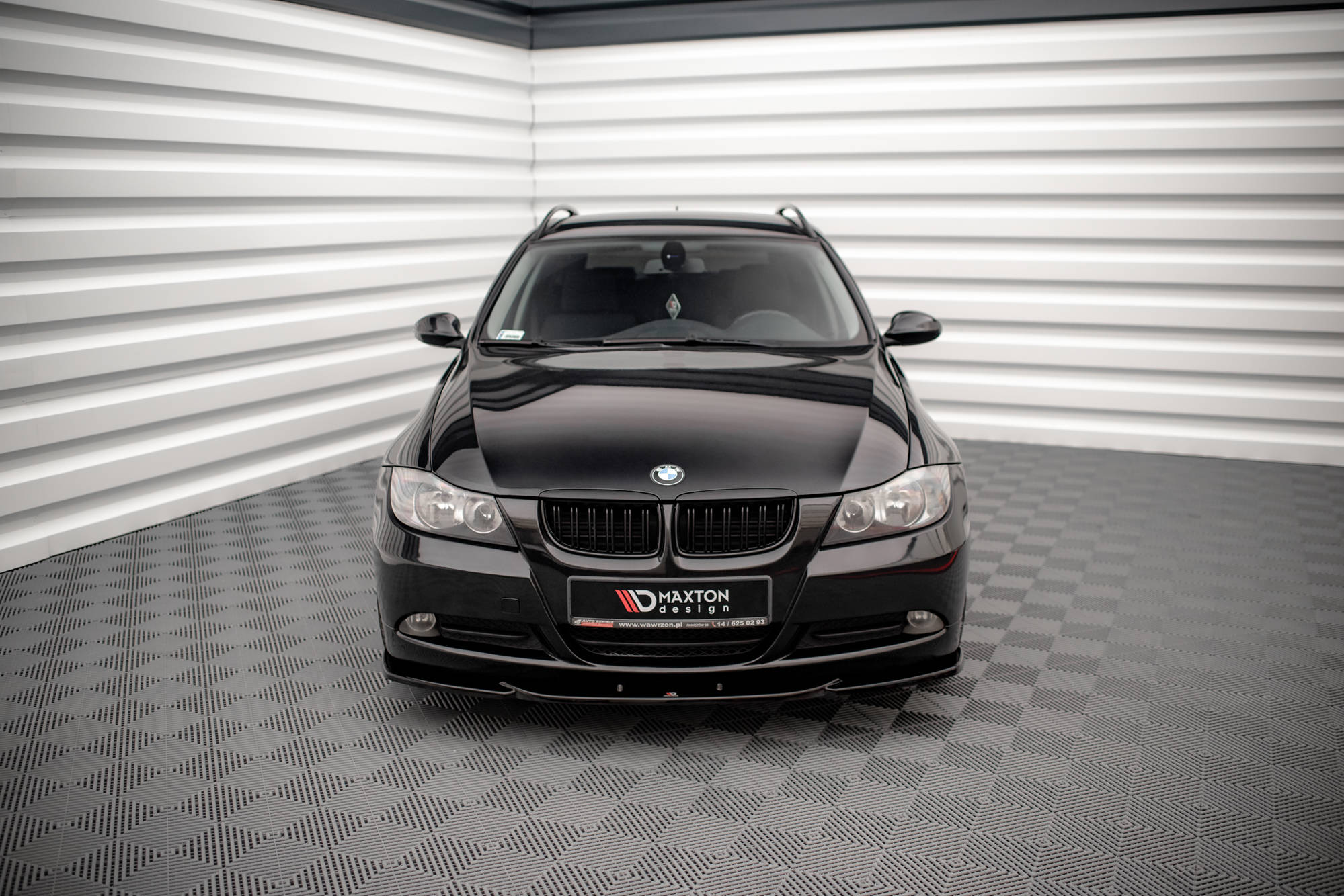 Street+ Spoilerlippe Front Ansatz V.2 passend für BMW 3er E90 schwarz Hochglanz