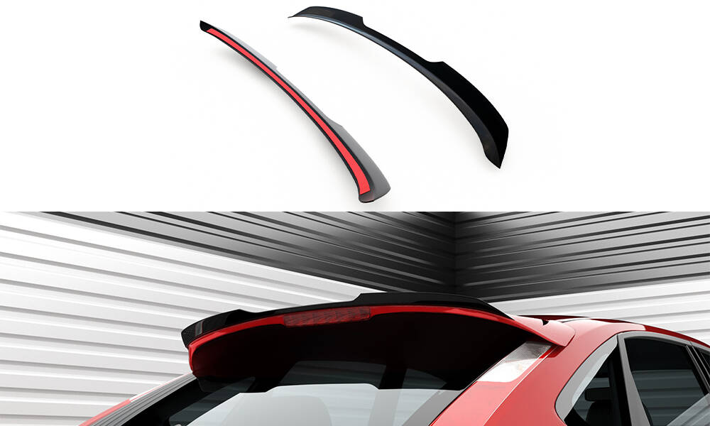 Spoiler CAP für Ford Focus ST Mk2 Facelift schwarz Hochglanz