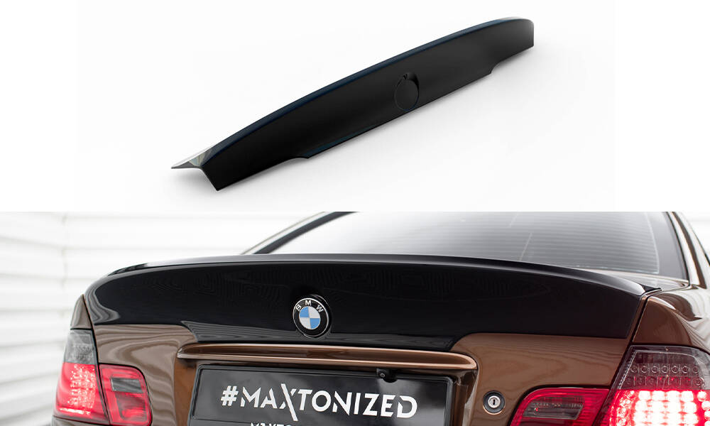 Heckspoiler / KOFFERRAUMDECKEL Erweiterung BMW 3er E46 COUPE < M3 CSL LOOK > ZUM MALEN