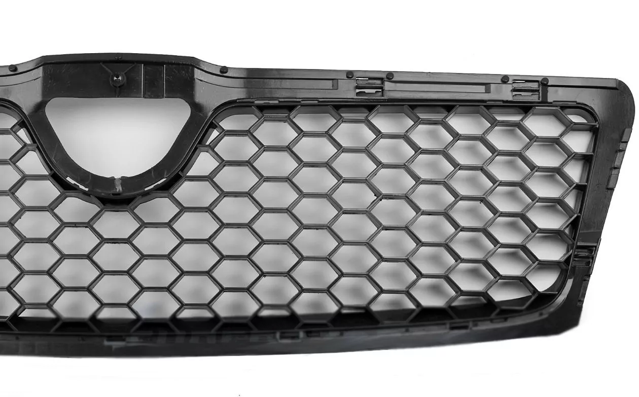 Kühlergrill Front Grill passend für Skoda OCTAVIA II 04-08 - Carbon Look