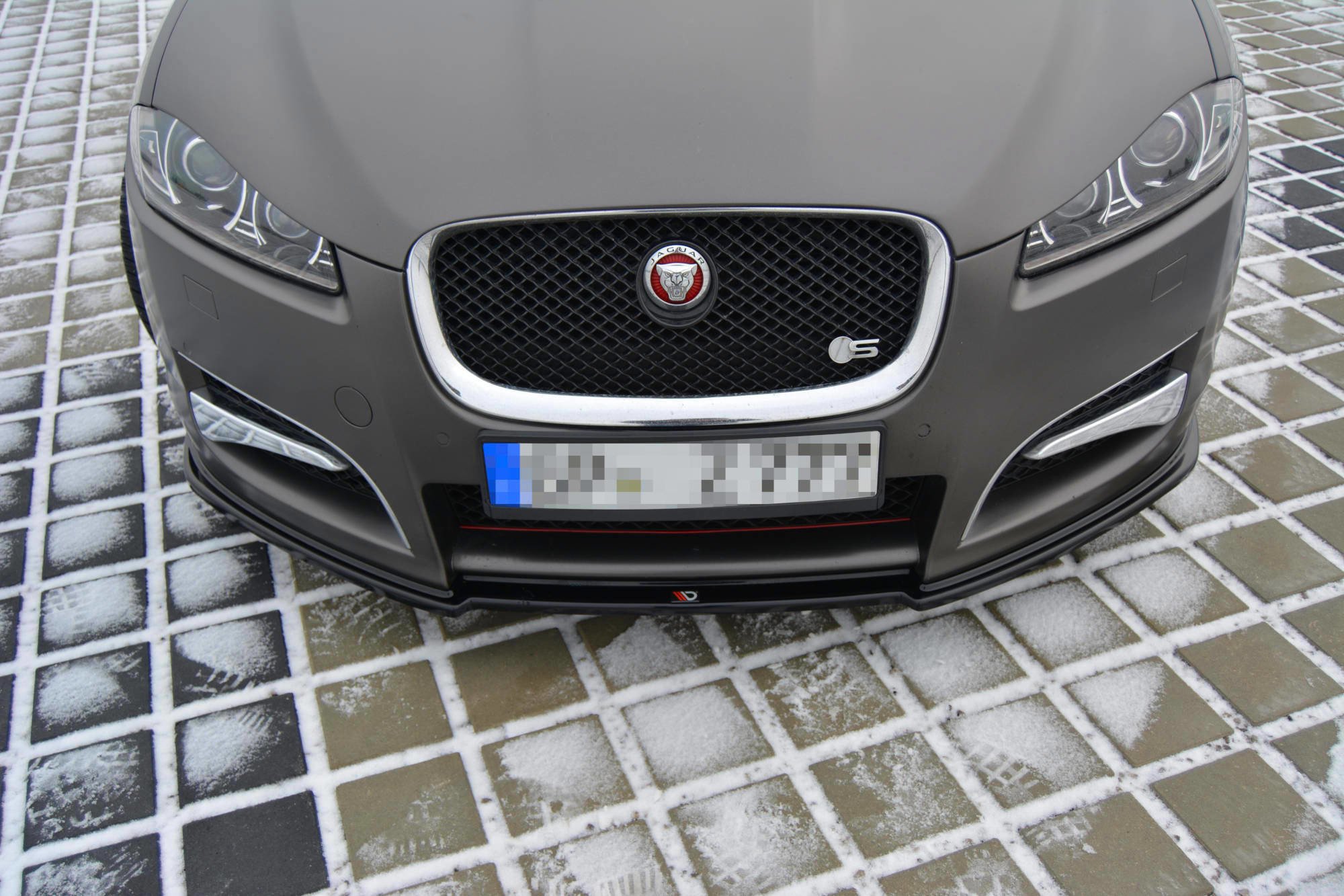 Front Ansatz für JAGUAR XF X250 MK1 SPORTBRAKE S-PACK schwarz Hochglanz