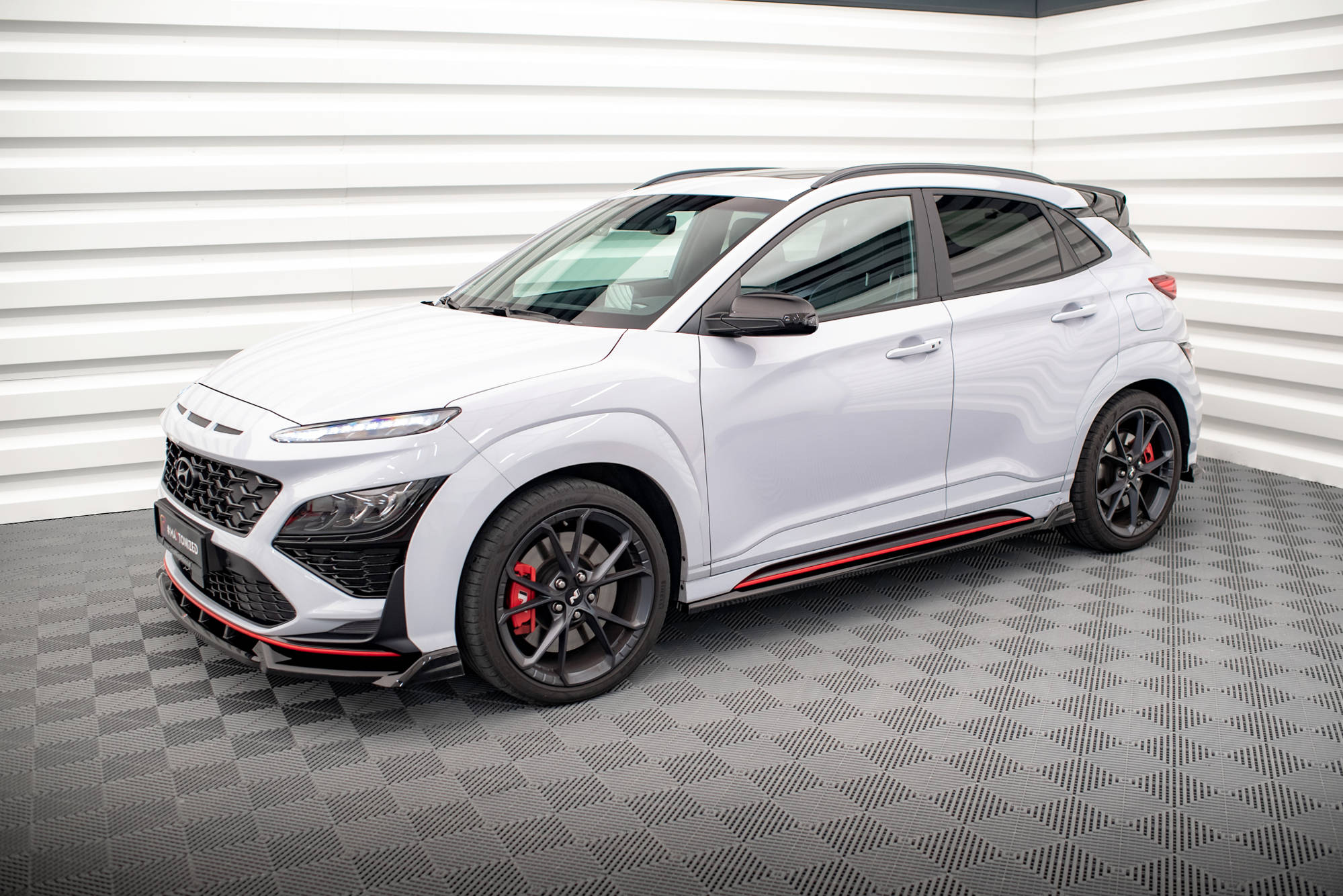 Street+ Seitenschweller Leisten V.1 + Flaps passend für Hyundai Kona N Mk1