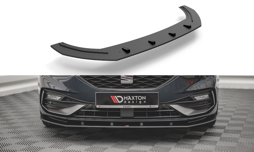 Street Pro Spoilerlippe Front Ansatz passend für Seat Leon FR Mk4 rot