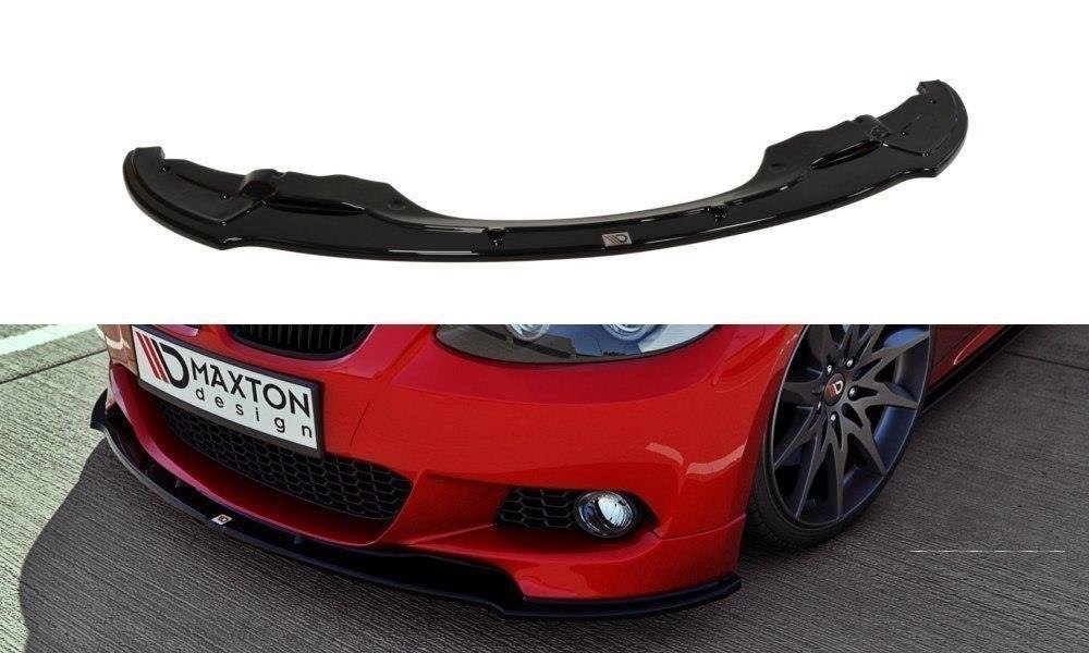 Street+ Spoilerlippe Front Ansatz passend für BMW 3er E92 M Paket vor FL schwarz Hochglanz