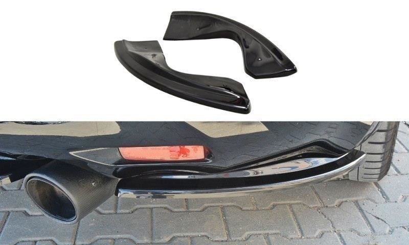 Diffusor Flaps passend für INFINITI QX70 schwarz Hochglanz