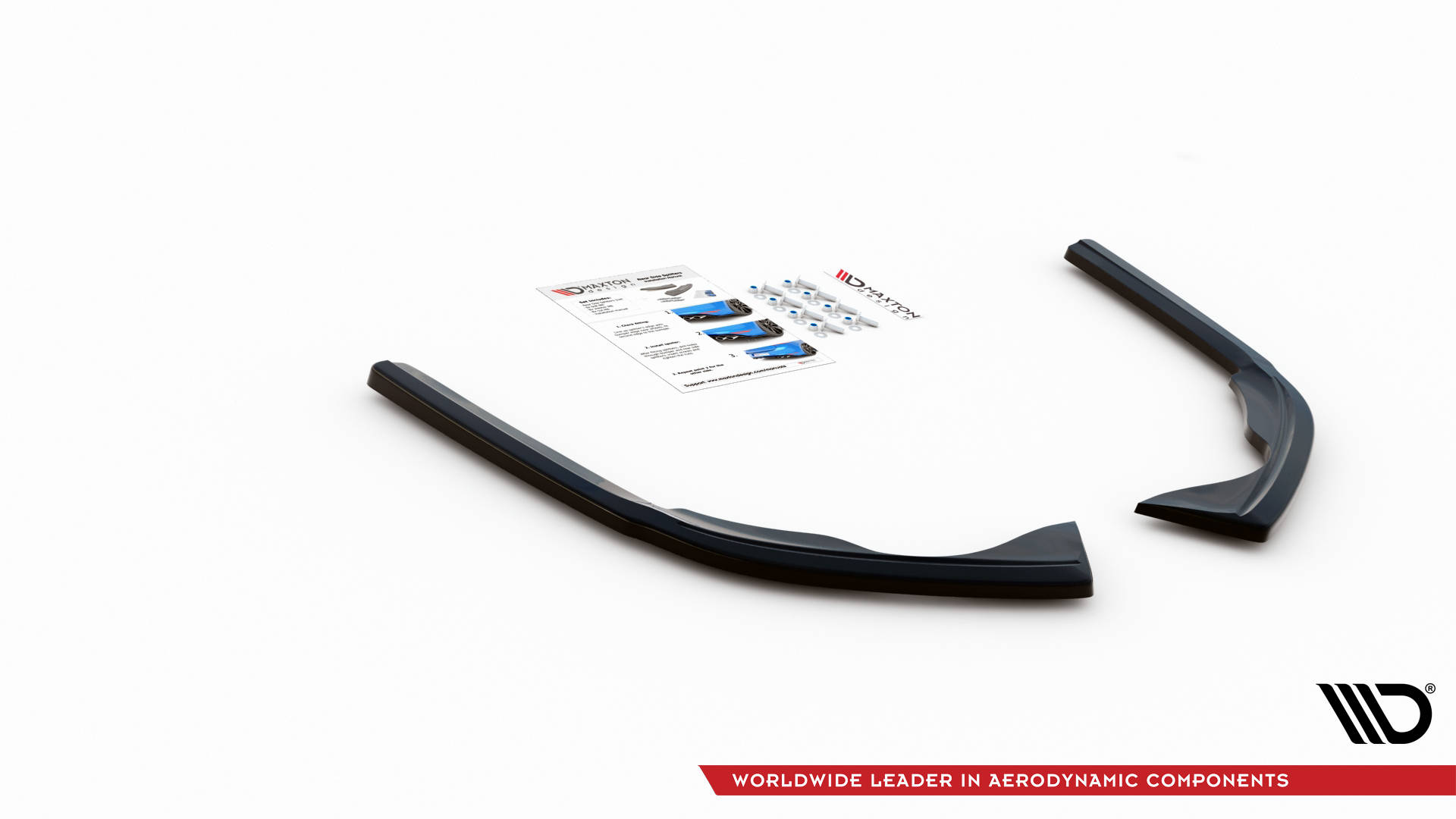 Street+ Heck Ansatz Flaps passend für VW Passat B8 FL schwarz Hochglanz