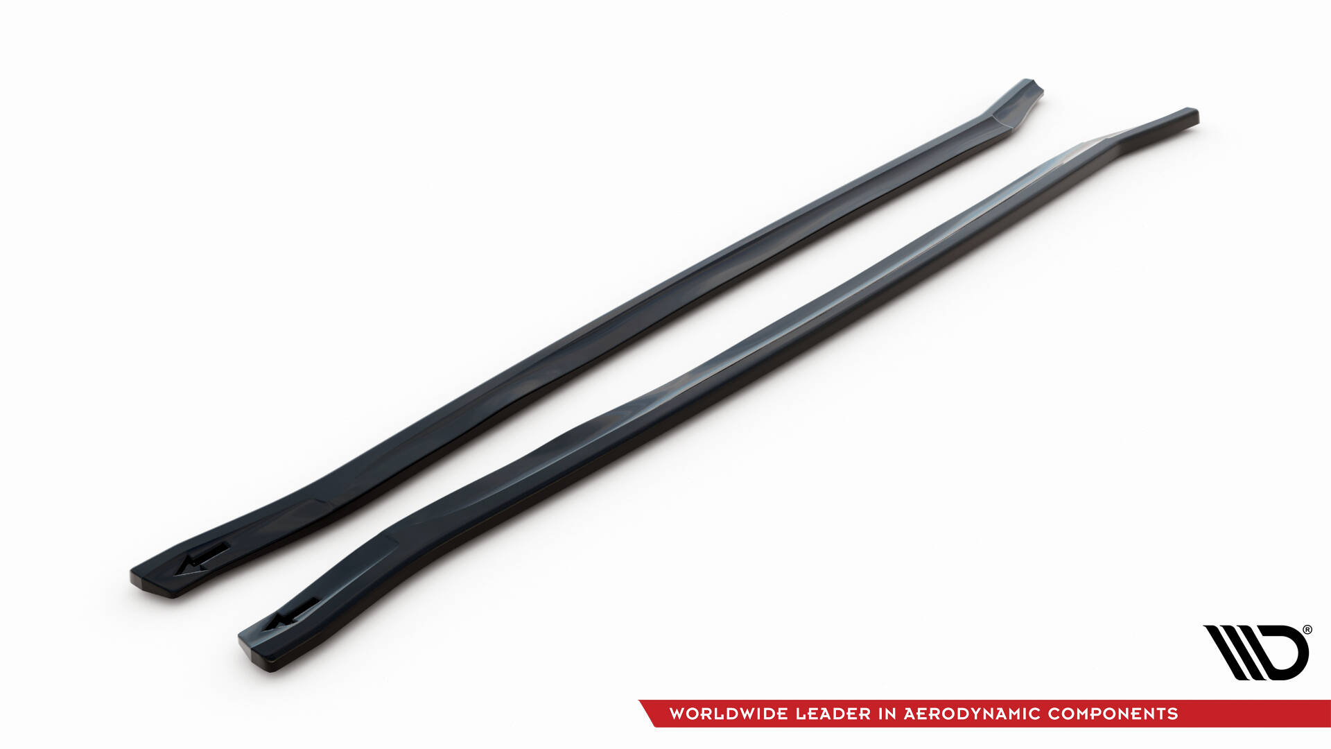 Seitenschweller Ansatz Paar passend für Maserati Granturismo S Mk1 schwarz Hochglanz