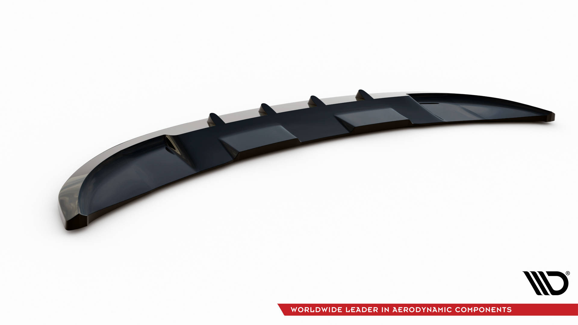 Street+ Spoilerlippe Front Ansatz V.1 passend für Land Rover Range Rover Sport SVR Mk2 schwarz Hochglanz