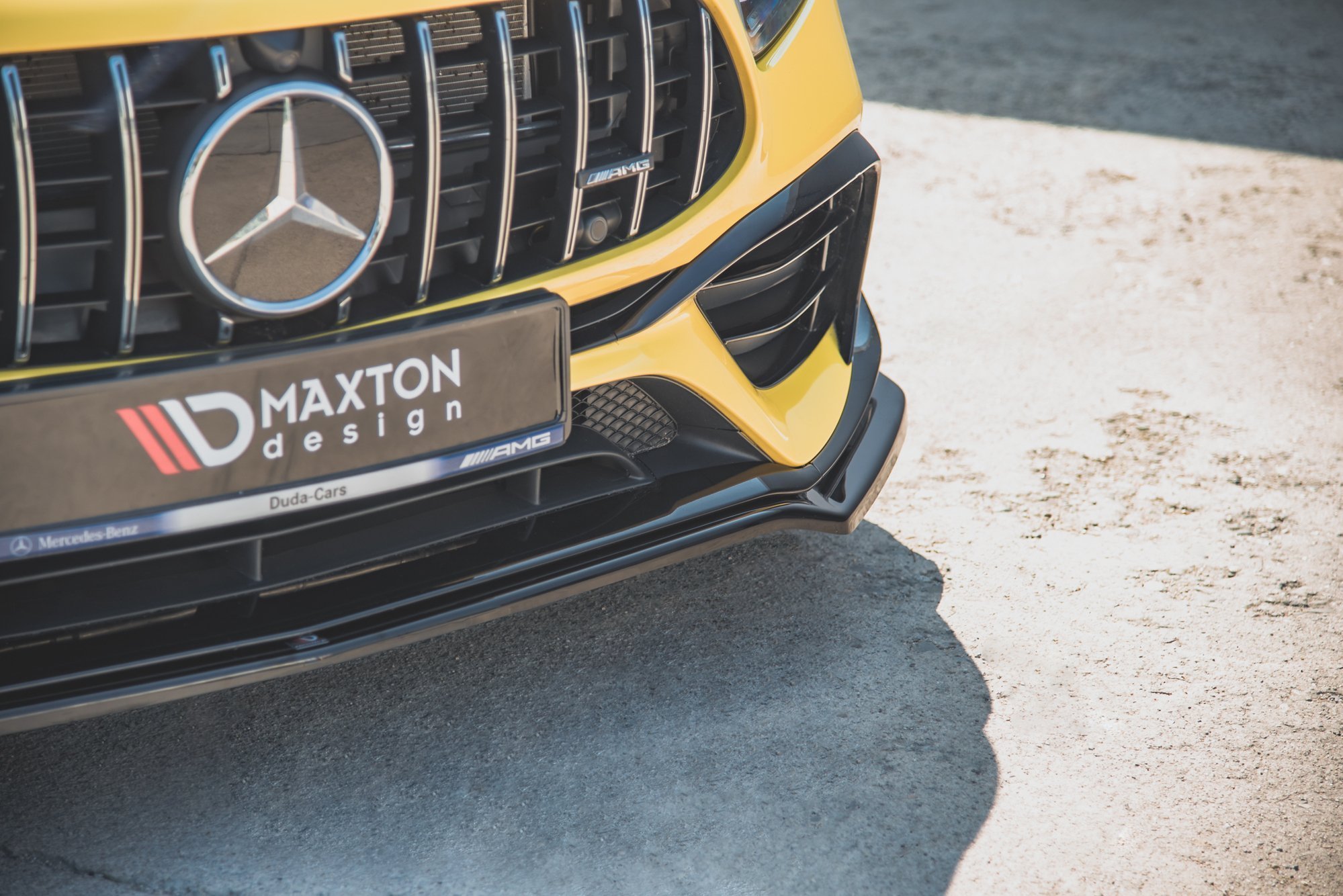 Street+ Spoilerlippe Front Ansatz V.1 passend für Mercedes-AMG A 45 S Aero Pack W177 schwarz Hochglanz