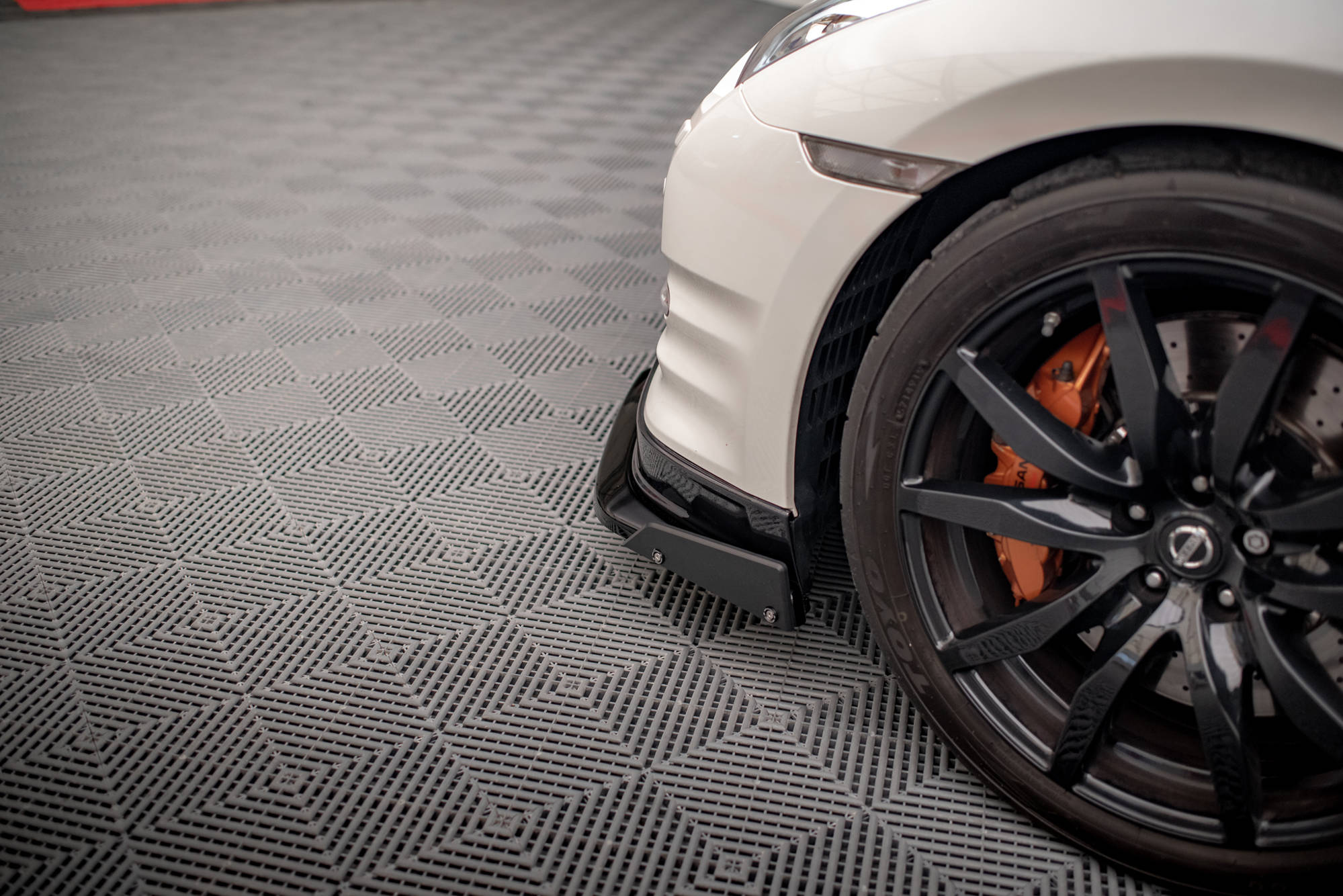Street+ Spoilerlippe Front Ansatz + Flaps passend für Nissan GTR R35 FL
