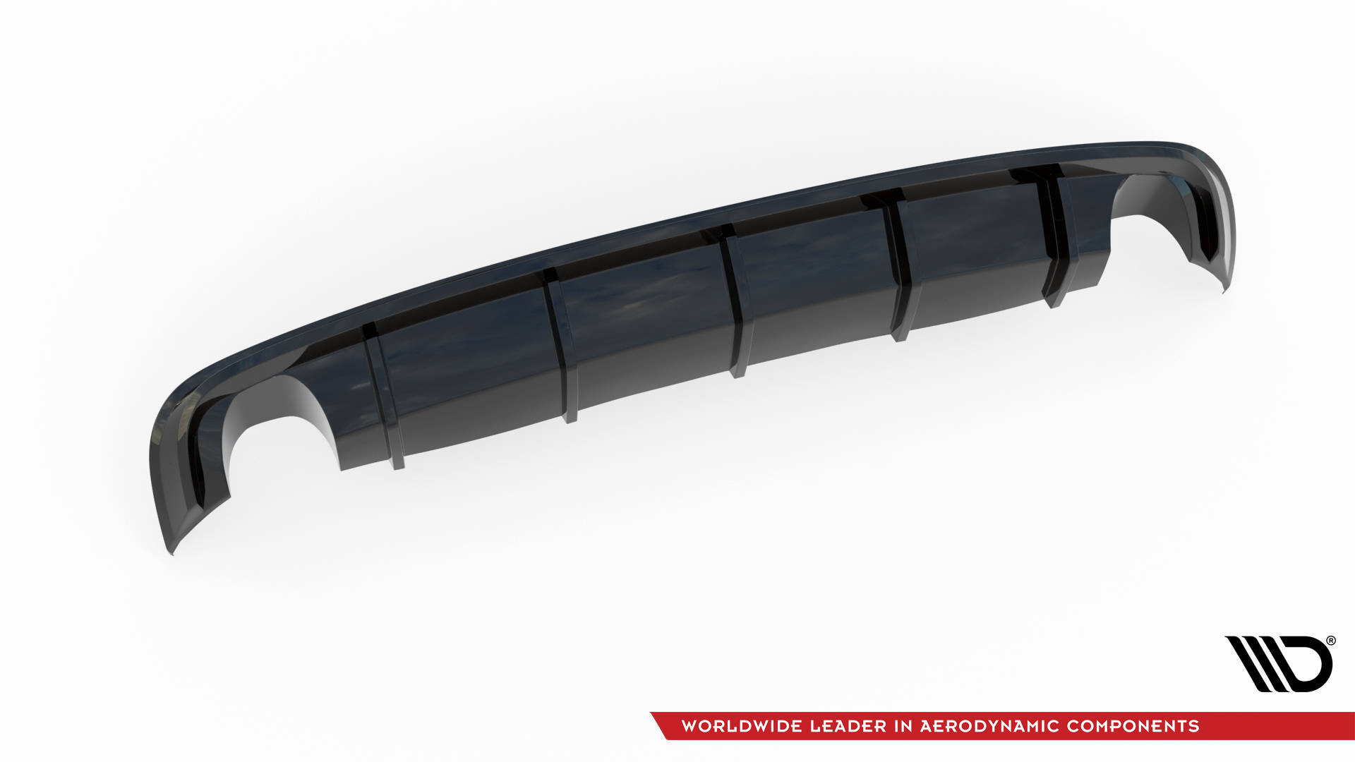 Street+ Heck Ansatz Diffusor passend für Audi A8 D4 schwarz Hochglanz