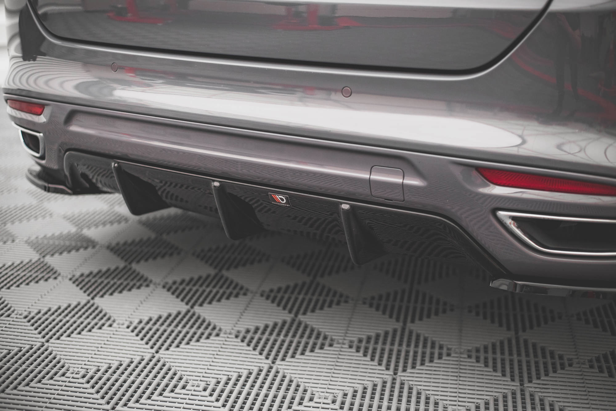 Street+ Heck Ansatz Diffusor passend für Ford Mondeo ST-Line Mk5 FL schwarz matt