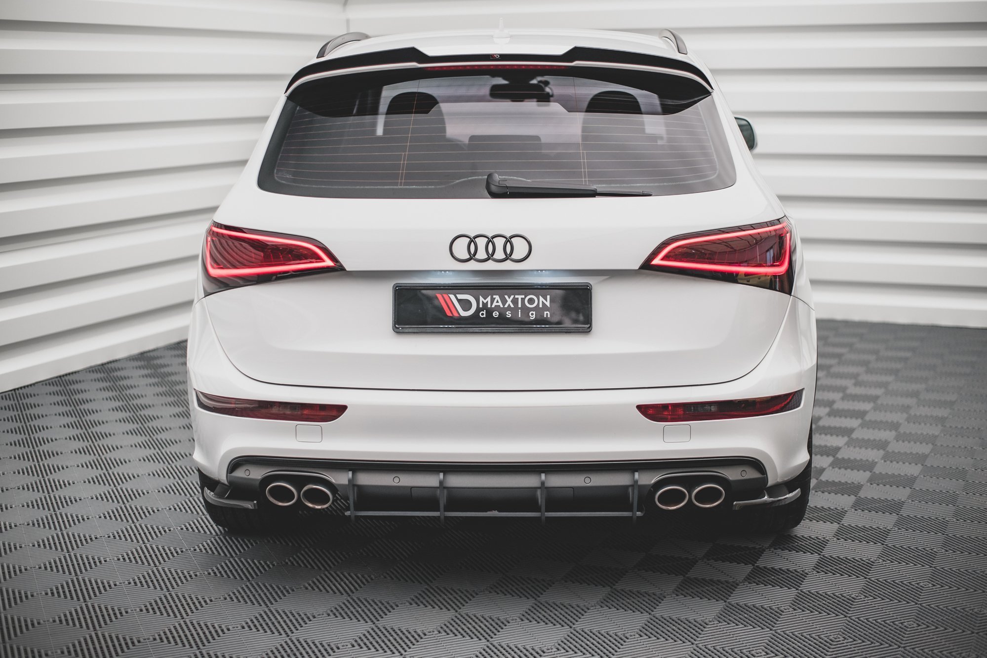 Street Pro Heckschürze Heck Ansatz Diffusor passend für Audi SQ5 Mk1 8R