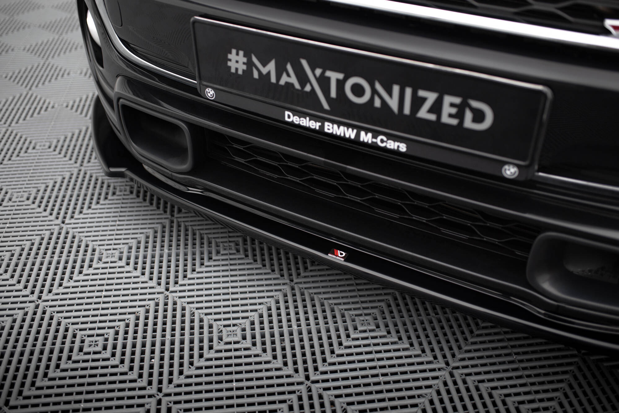 Front Ansatz für Mini Cooper S F56 / F56 Facelift schwarz Hochglanz