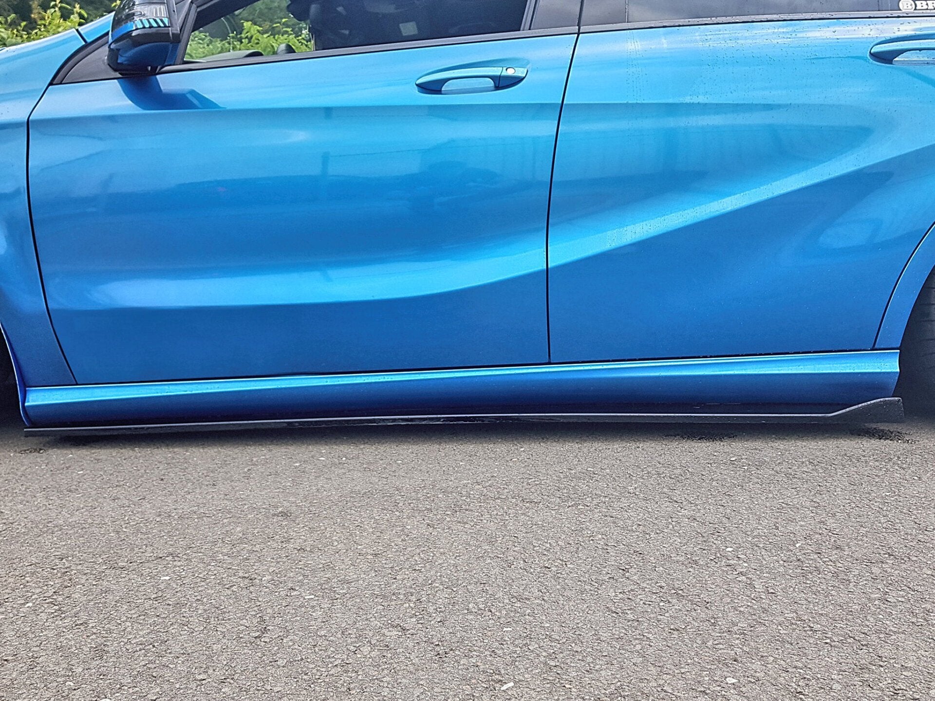 Seitenschweller im Cup 3 Look für Audi A1 8X 2010-2018 (Schwarz Matt)